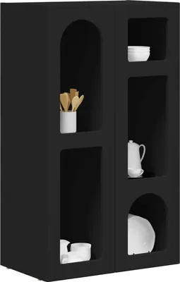 Zdjęcie produktu dla vidaXL Kredens czarny 59 x 35 x 100,5 cm materiał drewnopochodny