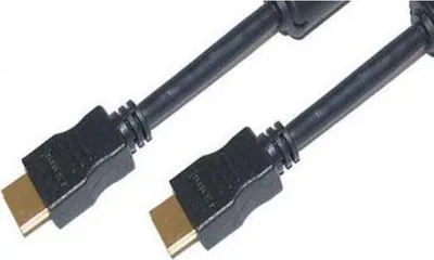 Produktbild von HDMI (ST-ST) 5m Anschlusskabel 4K Ferrit vergoldet Schwarz