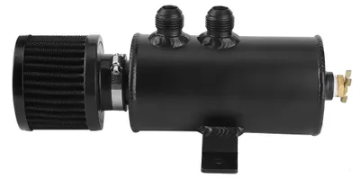 Image de Réservoir de récupération d'huile de 0,75 L (10AN) avec filtre de reniflard et déflecteurs – Pièces de modification universelles pour voiture