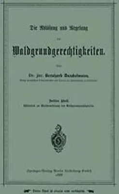 Obrázok produktu pre Die Ablösung und Regelung der Waldgrundgerechtigkeiten