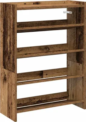 Obrázok produktu pre vidaXL Stojan na topánky starý drevený vzhľad 60x25x81 cm materiál na báze dreva