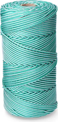 Immagine prodotto di Cavo in polipropilene intrecciato (200 metri di lunghezza e Ø5 mm di spessore) verde e bianco