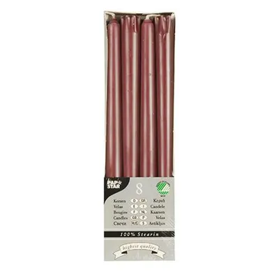 Produktbild von Papstar Leuchterkerzen, rost Ø 2,2 cm · 25 cm aus 100 % Stearin, 10 x 8 Stück