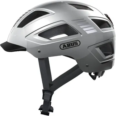 Obrázek produktu pro Přilba Abus Hyban 2.0 městské na kolo signal silver Velikost M (52-58 cm) 86914