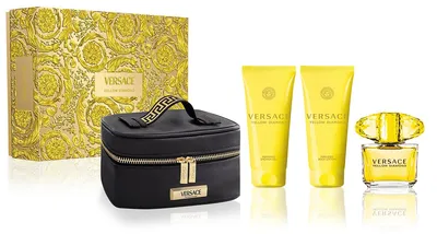Produktbild von Versace Yellow Diamond Pour Femme Eau De Toilette Spray 90ml Set 4 Artikel