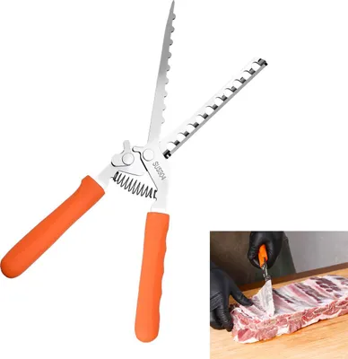Produktbild von Rippenwerkzeug, Rippen-Membranentferner Edelstahl, BBQ Rippenschaber, Grill Zubehör, Profi Grill Werkzeug für Ribs