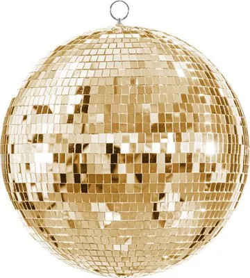 Immagine prodotto di Palla da discoteca appesa, oro, 40 cm