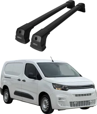 Produktbild von Dachträger Grundtäger für Citroen Berlingo 2018-2025 75kg Aluminium Schwarz 2x