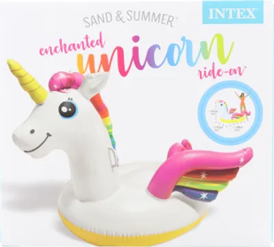 Produktbild von INTEX Schwimmtier Einhorn 201 x 104 x 97 cm, inkl. Reparaturflicken
