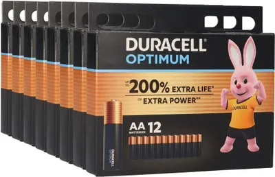Obrázek produktu pro 96x Duracell MN1500 AA Mignon Batterie Optimum (8x 12er Blister)