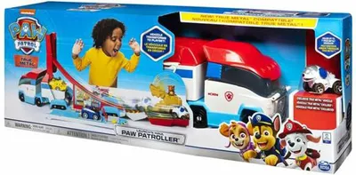 Obrázek produktu pro PAW Patrol PAW DCT DieCast Launch N Hauler UPCX GML, Sada vozidla a trati, 3 rok/roky, Plast, Modrá, Červená, Bílá