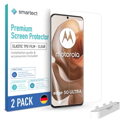 Produktbild von 2x TPU Schutzfolie Klar für Motorola Edge 50 Ultra Displayschutz Panzerfolie