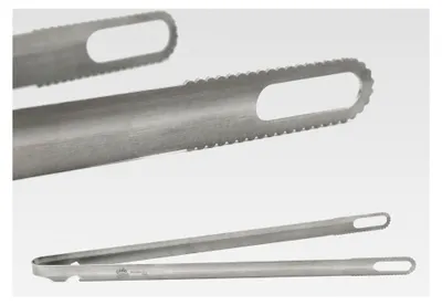 Produktbild von Grillzange, komplett aus Edelstahl, spülmaschinenfest, robust und funktionell, 400mm lang