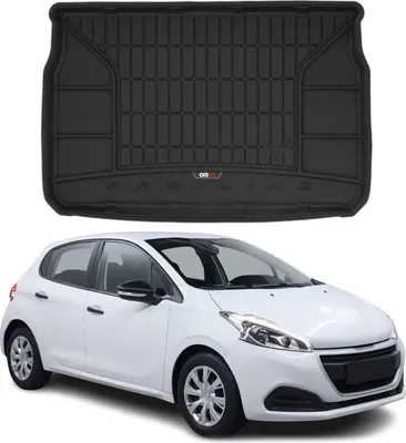 Image de Tapis de Coffre pour Peugeot 208 2012-2019 TPE Noir