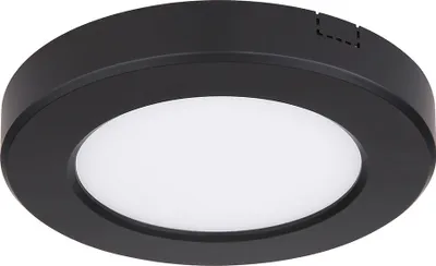 Produktbild von LED Deckenleuchte, CCT, schwarz, weiß, rund, D 12,6 cm
