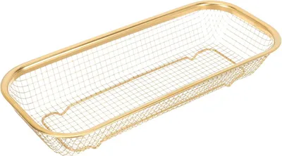 Produktbild von Edelstahl Essstäbchenkorb Gold für Besteck und Gabeln | Küche und Esszimmer, ohne Grate mit Glatten Ecken, Verschleißfest und Angenehm in Hand
