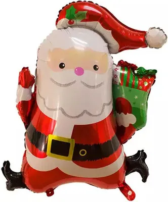 Immagine prodotto di Pallone in foil natalizio - Babbo Natale con regali, ca. 63 x 78,5 cm - Pallone in foil grande XL Babbo Natale con albero di elio Pallone in foil per feste natalizie Decorazione con palloncini Kopper-24