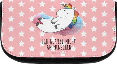 Produktbild von Mr. & Mrs. Panda Organizer Einhorn Wolke 7 - Rot Pastell - Geschenk, Kulturbeutel, Unicorn, Glaube, Kosmetiktasche, Make-up Täschchen, Menschen, Einhörner, klein, Lustig