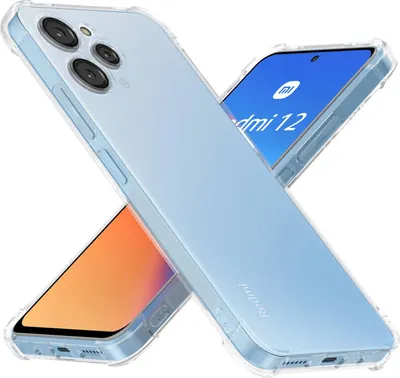 Obrázok produktu pre Pre Xiaomi Redmi 12 – silikónové ochranné puzdro na mobil, priehľadné