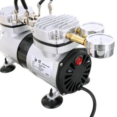 Produktbild von Doppelkolbenkompressor für Airbrush-Spritzpistolen und Vakuumpumpe in einem TC Technic AS30W