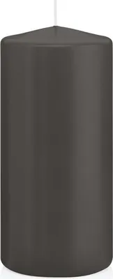 Produktbild von Kerzen Grau, Stumpenkerzen Grau 15 x 6,8 cm (H x Ø), 12 Stück, Wiedemann Kerzen, Markenkerzen  Germany in RAL Qualität