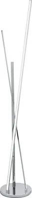 Produktbild von EGLO LED Stehlampe PARRI, Stehleuchte, Standleuchte aus Aluminium und Kunststoff, Wohnzimmerlampe, Bürolampe in Chrom, Fußtrittschalter