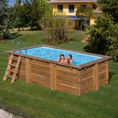 Produktbild von Sunbay Marbella 2 Holzpool - 420 x 270 x 117 cm Rechteckig