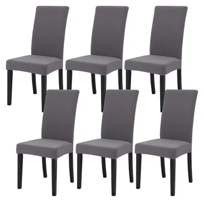 Produktbild von Set mit 6 dehnbaren Stuhlbezügen für Esszimmerstühle