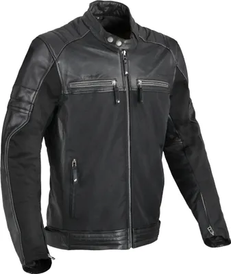 Produktbild von DIFI Memphis Motorrad Leder- / Textiljacke, schwarz, 50