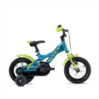 Produktbild von 12 Zoll Kinderfahrrad, 1-Gang, Kinderfahrrad, S’COOL XXlite, ab 2 Jahre, ca. 85–100 cm, Blau/Limette