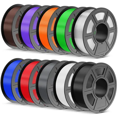 Produktbild von 3D-Druckerfilament PETG – 10 kg Packung – 1,75 mm – Schwarz – Langlebiges Drahtmaterial