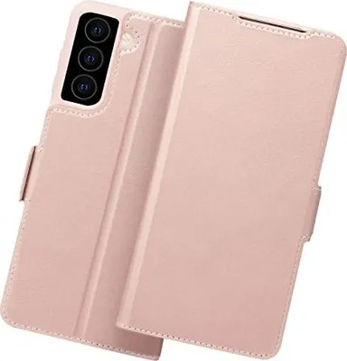 Image de Étui à rabat pour Samsung Galaxy S22+ 5G en cuirPolyuréthanerose SM-S906B