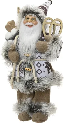 Produktbild von Decoris Dekofigur Weihnachtsmann 30 x 16 x 12 cm braun