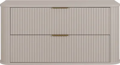 Produktbild von Badezimmerschrank, Kaschmir + Goldener Griff, 41,5 x 100,4 x 51,7 cm