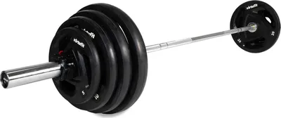 Zdjęcie produktu dla VirtuFit Gryf olimpijski z obciążeniem 120 kg