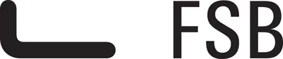 A black 'L' shape and the letters 'FSB' are shown against a white background.