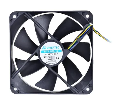 Obrázok produktu pre Chieftec AF-1225PWM, čierna, 120 x 120 x 25 mm, 1650 ot/min