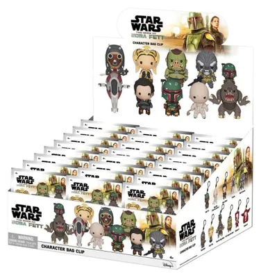 Productafbeelding van Star Wars: Het Boek van Boba Fett, 3D PVC-sleutelhanger serie 1, display (24 stuks)