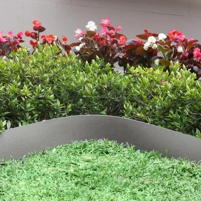 Image de LARS360 Bordure de pelouse 20m Bordure de tonte plastique Lawn Edging RollBeetranding Bordure de parterre Jardin Décoratif, Gris