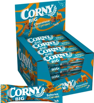 Produktbild von Corny BIG Schoko Salted Caramel Müsliriegel, 24x40g