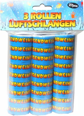 Produktbild von Luftschlangen "Jugendweihe", 3-tlg.