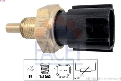 Produktbild von FACET 7.3358 Kühlmitteltemperatursensor für NISSAN Qashqai II (J11, J11) für RENAULT Clio IV Schrägheck (BH) Kadjar (HA, HL)