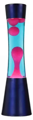 Produktbild von Lavalampe Blau Pink 39 cm für Schlafzimmer Wohnzimmer G9 mit Leuchtmittel Retro Tischleuchte