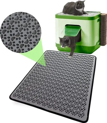 Immagine prodotto di Tappetino idrorepellente per gatti XXL, grigio, 100% EVA, 60-74 cm