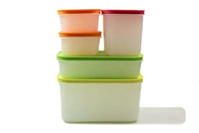 Produktbild von TUPPERWARE Gefrier-Behälter 2,5L limette + 1,0 L grün + 1,1L pink + 450ml orange (2)