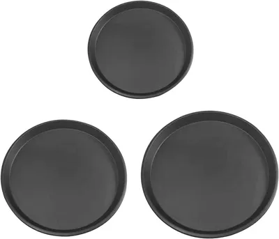 Obrázek produktu pro Plech na pizzu – Plech na pečení – Pro domácí pečení – Nepřilnavý povrch – 33 cm – Černý