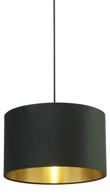 Immagine prodotto di Paralume Contemporaneo Velluto Tessuto Verde