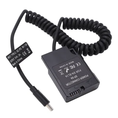 Obrázok produktu pre Napájací zdroj typu C DC coupler ENEL14 plná dekódovacia atrapa batérie pre Nikon D5600 D5500