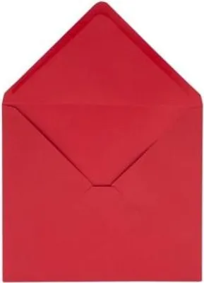 Produktbild von Quadratische Zierumschläge K4 Rot 120 g 50 Stück