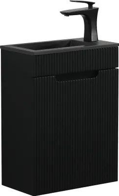 Immagine prodotto di Mobili da bagno Thermis 40 x 22 cm - Nero - Mobile lavabo con lavabo nero